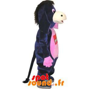 Donkey maskot, blå och rosa Jenny. Eeyore kostym - Spotsound