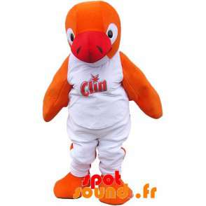 Orange fiskemaskot. Søløve maskot, sæl - Spotsound maskot