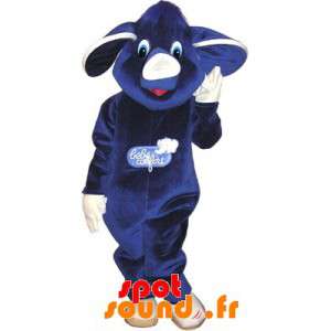 Mascot blauwe en witte...