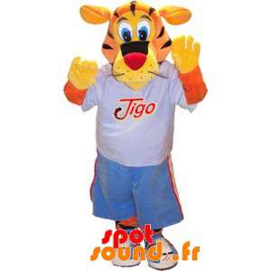 Tiger maskot basketball....