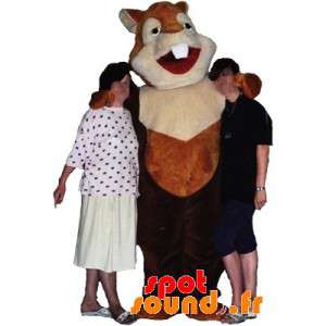 Hamstermaskot, ekorre, brun gnagare - Spotsound maskot