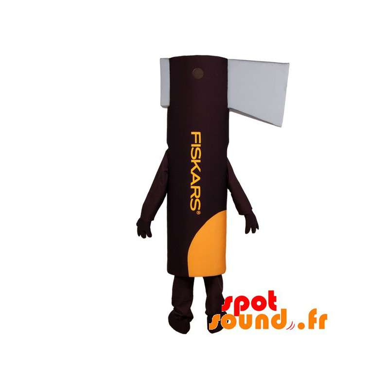 Kæmpe kæmpeøkse, brun og grå. Værktøjsmaskot - Spotsound maskot Kæmpe kæmpeøkse, brun og grå. Værktøjsmaskot - Spotsound maskot
