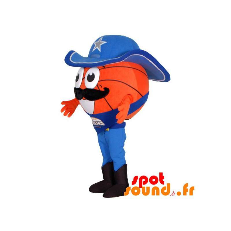 Basket maskot klädd som en cowboy - Spotsound maskot Basket maskot klädd som en cowboy - Spotsound maskot