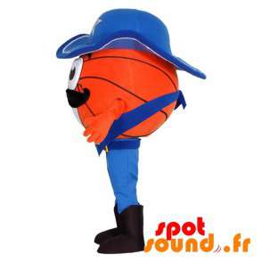 Basketball maskot klædt ud som en cowboy - Spotsound maskot