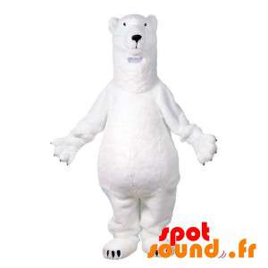 Mascot urso polar realista....