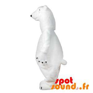 Mycket realistisk isbjörnmaskot. Isbjörn maskot - Spotsound