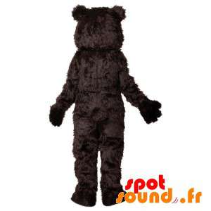 Svartvitt björnmaskot, söt och pälsig - Spotsound maskot