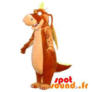 Mascotte de dragon marron,...