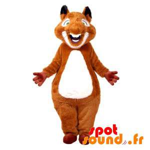 Mascotte d'écureuil marron...