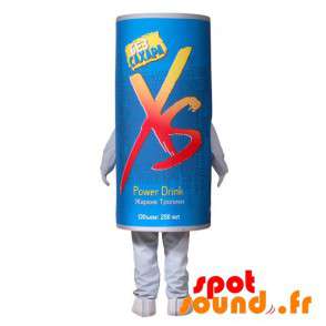 Maskottekæmpe dåse. Drik maskot - Spotsound maskot