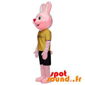 Duracell-lyserød kaninmaskot - Spotsound maskot