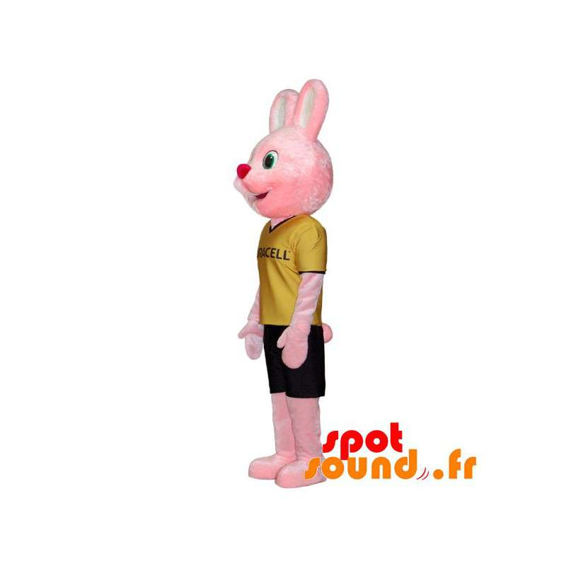 Duracell-lyserød kaninmaskot - Spotsound maskot
