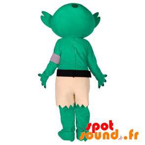 Grøn fremmed maskot, fremmed, monster - Spotsound maskot