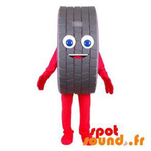 Mycket le jätte däckmaskot. Bilhjul maskot - Spotsound maskot