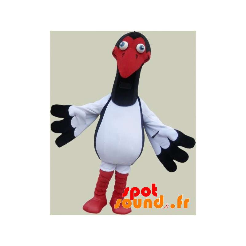 Stor fuglemaskot. Struds maskot, stork - Spotsound maskot