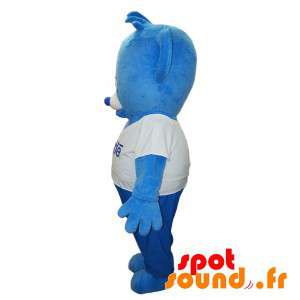 Mascotte de nounours bleu...