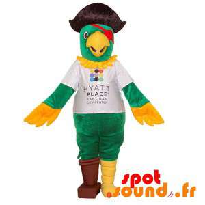 Parrot mascote vestido como...