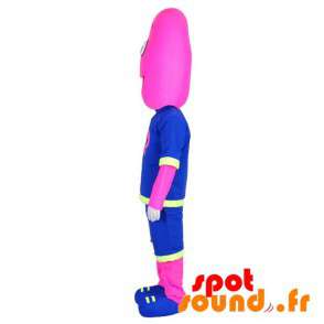 Klädd i basketdräkt för rosa snögubbe - Spotsound maskot