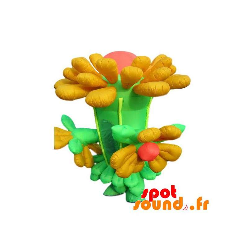 Kæmpe oppustelig blomstemaskot. Blomst kostume - Spotsound