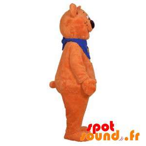 Sød og sød orange bamse maskot - Spotsound maskot