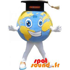 Giant World Map Mascot With...