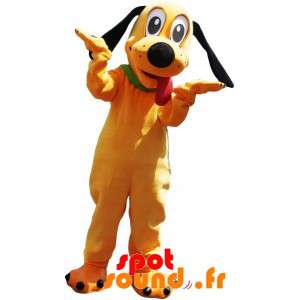 Maskot av Pluto, berömd gul hund från Disney - Spotsound maskot