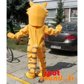 Orange og brun kat maskot. Feline maskot - Spotsound maskot