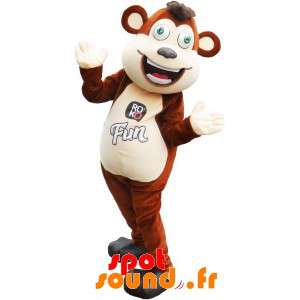 Mascot grande marrom e...