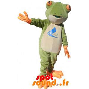 Mascot groene kikker,...