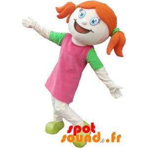 Mascot rødhåret jente kledd...