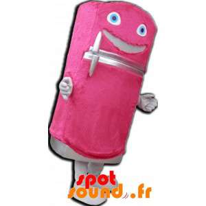 Maskot køleskab, lyserød dispenser, sød og sød - Spotsound