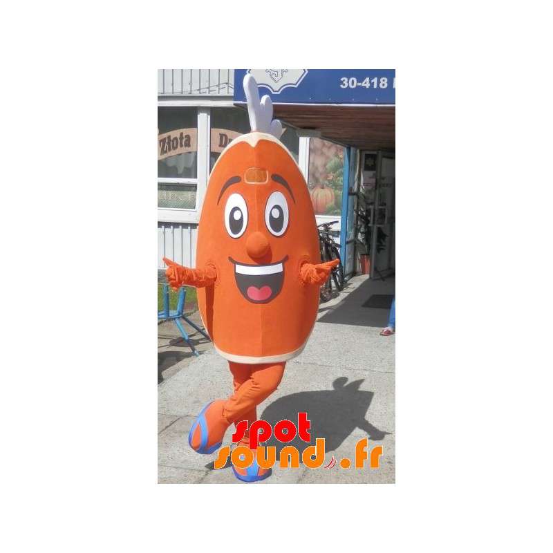 Orange kvart maskot. Citrus maskot - Spotsound maskot