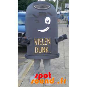 Black Bin Mascot Making A...