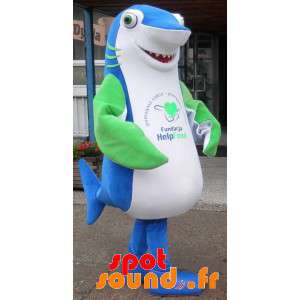 Mascot Blue Shark, White...