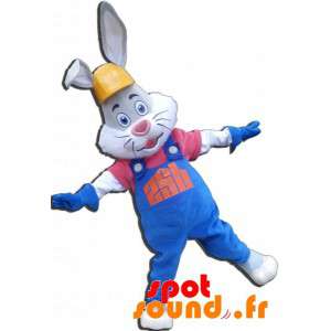 Gray And White Bunny Mascot...