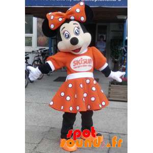 Minnie maskot, berömd Disney-mus. Disney kostym - Spotsound