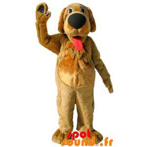 Brown Dog Mascot With A...