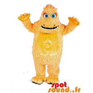 Geel harig monster mascotte...