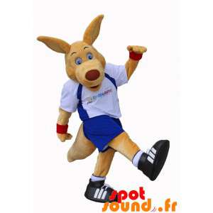 Kæmpe kænguru-maskot i sportstøj - Spotsound maskot