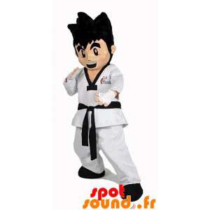 Karateka mascote. Menino...