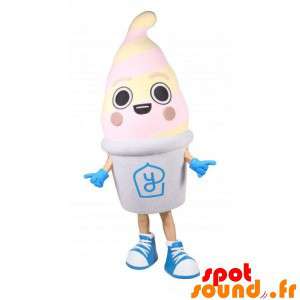 Frossen yoghurt maskot. Kæmpe ismaskot - Spotsound maskot