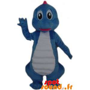 Mascot blauw en wit...