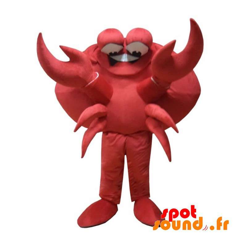Jätte röd krabba maskot. Kräftdjur maskot - Spotsound maskot