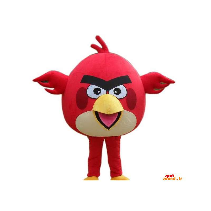Angry Birds röd och vit fågelmaskot - Spotsound maskot