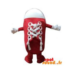 Mascot Red And White Shoe....