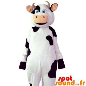 Black And White Cow Mascot....