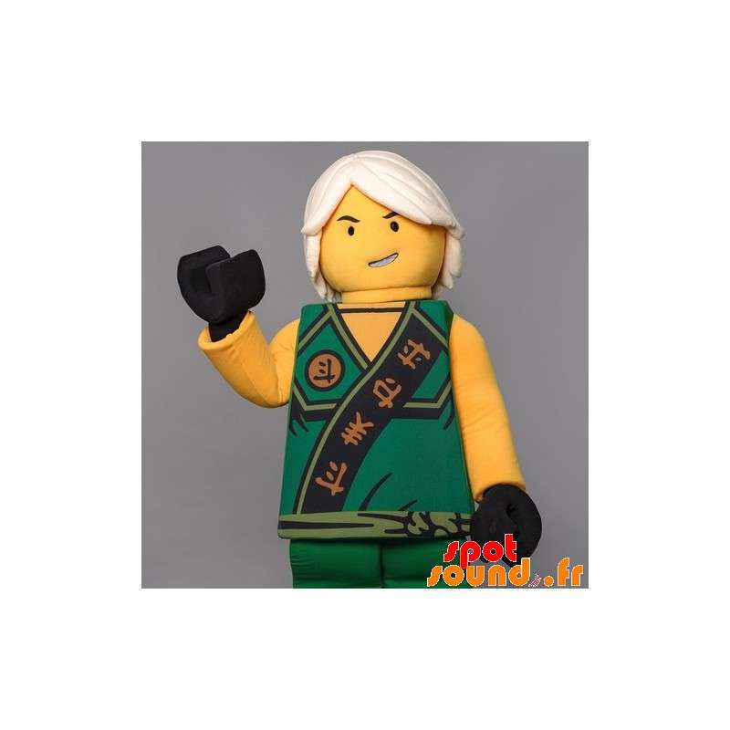 Mascotte de Lego orange géant - Nos mascottes - Taille L (175-180 CM)
