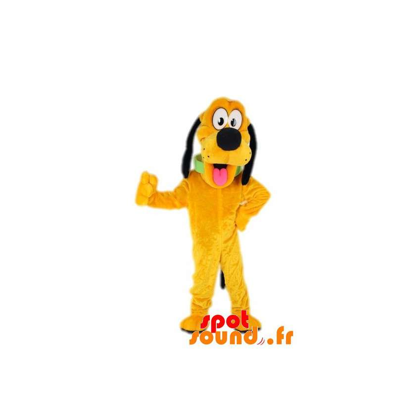Maskot av Pluto, berömd gul hund från Disney - Spotsound maskot