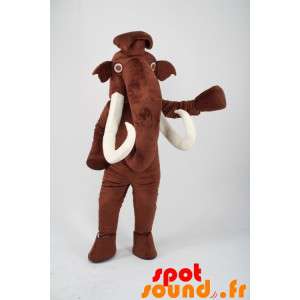 Mascot Muchos mamut marrón...