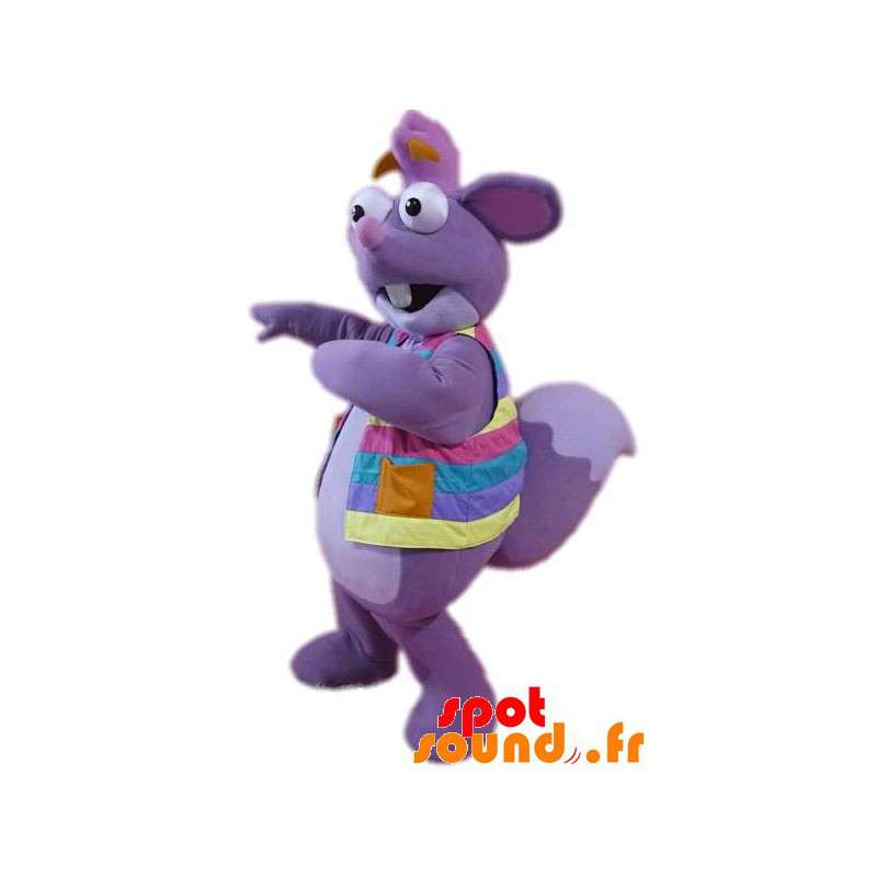 Mascot Tico, lilla egern i udforskeren Dora - Spotsound maskot
